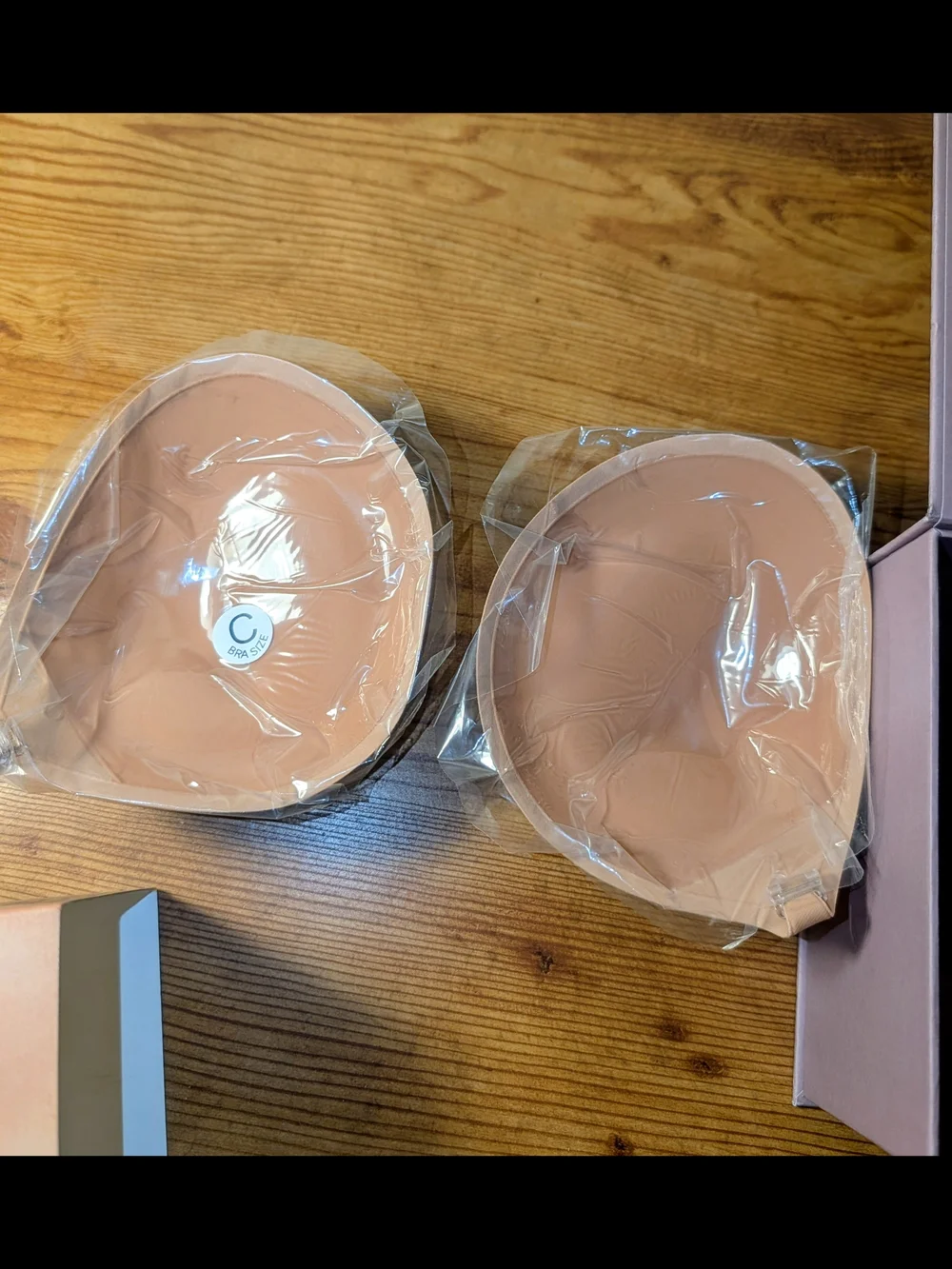 C Nordstrom NOOD Push Up Luxe Adhesive Bra — Soft Tan C